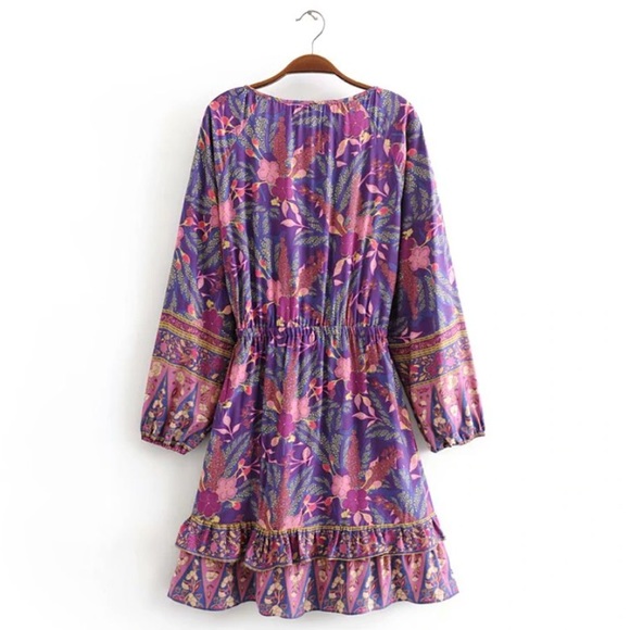 COPY Bohemian gypsy floral dress - Picture 5 of 11